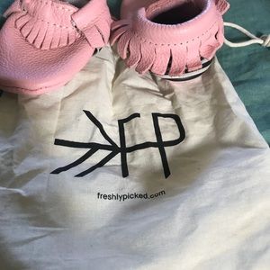 Freshly Picked Pink & B&W Stripe Mocassins 2